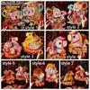 Traditional Fu Character Sticker Cartoon New Year Door Sticker  Spring Festival