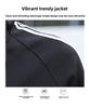 2022 Unisex Stand-Up Collar Baseball Jacket - Casual Three-Bar Design for Students