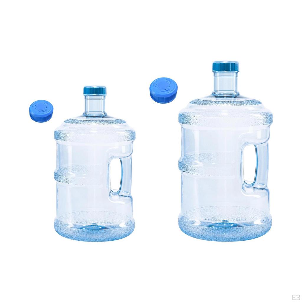 Water Container Dispenser Bottle Food Grade with A Spare Lid Carrier Jug for Emergency Outdoor