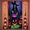 Party Banner Material Halloween Decoration Witch Poster High Quality Spooky Banner For Haunted House Trick Or Treat Outdoor