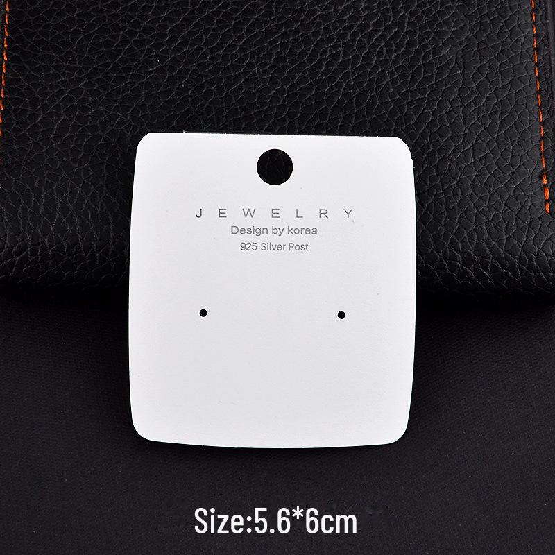 "Earrings & Necklace Silk Screen Cardboard Packaging with Art Logo"