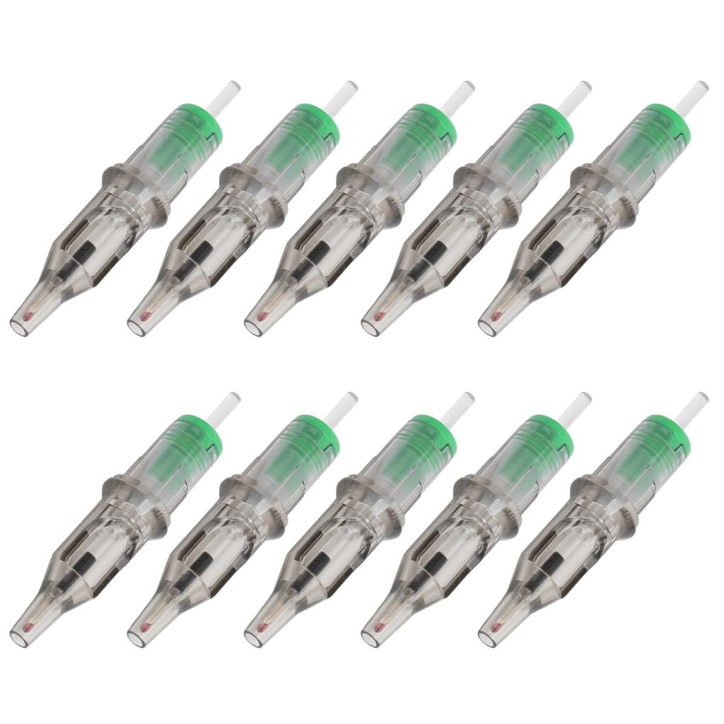 10pcs 2ml Tattoo Ballpoint Pen Cartridges Liner Shader 0.5mm Tip Ball Pen Cartridges for Practice