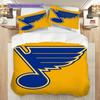 St. Louis Blues Pattern Bedding Quilt Set Quilt Cover Pillowcase Home Decoration Birthday Gift (1 * duvet cover + 2 * pillowcase, without core)