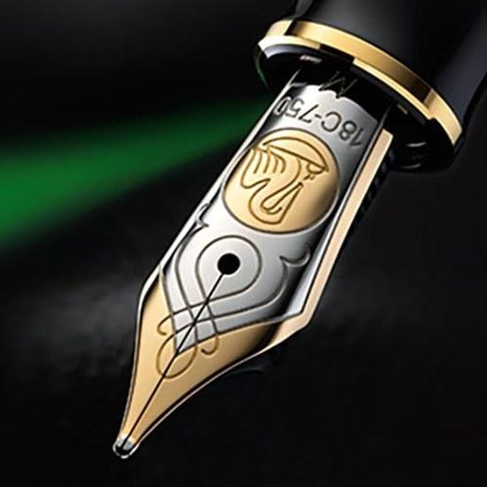 Pelikan Fountain Pen EF Extra Fine Souverän Green Stripe M800 Imported Product