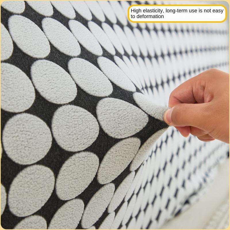 Kopfteil-Schonbezug, bedruckt, Bettkopfteilbezug, dehnbar, staubdicht, dehnbarer Nachttisch-Rückenschutz für Holz, gepolstertes Lederbett, Bettkopfteil, Queen