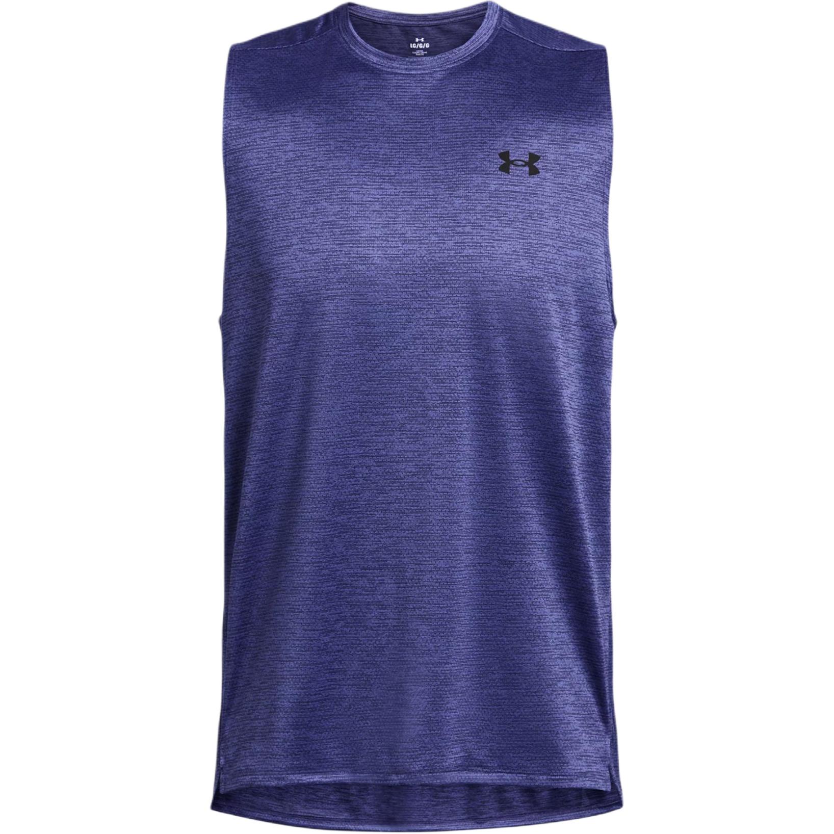 

Under Armour Loose Sweat-Wicking Comfortable Breathable Crew Neck Sleeveless Tank Top Men Tops Purple 1384290-561 2XL