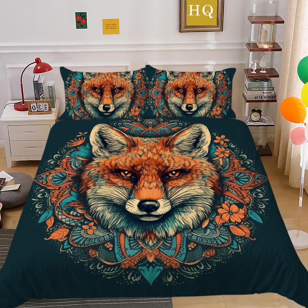 3D Datura Bedding Set Indian Style Duvet Cover 2/3pcs UK/US/AU/DE/UE Full Size Super Big Bed Room Washable Soft and Quick Drying Home Decoration