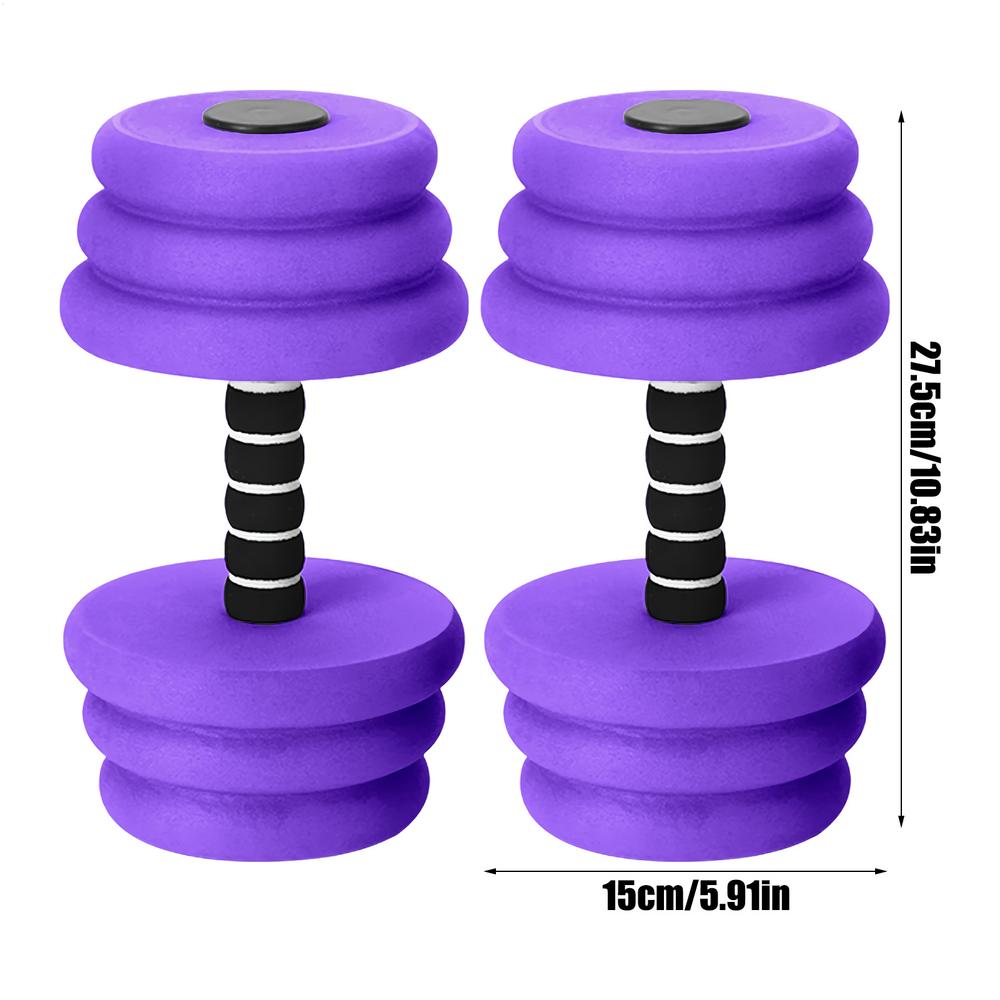 

Water Weights For Pool Exercise Sports Dumbbells Trainer 2 Pieces Aquatic Exercise Dumbbells For Women Men Adults Kids Swimming фіолетовий