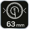 Inflating Gun with Pressure Gauge 63 Mm