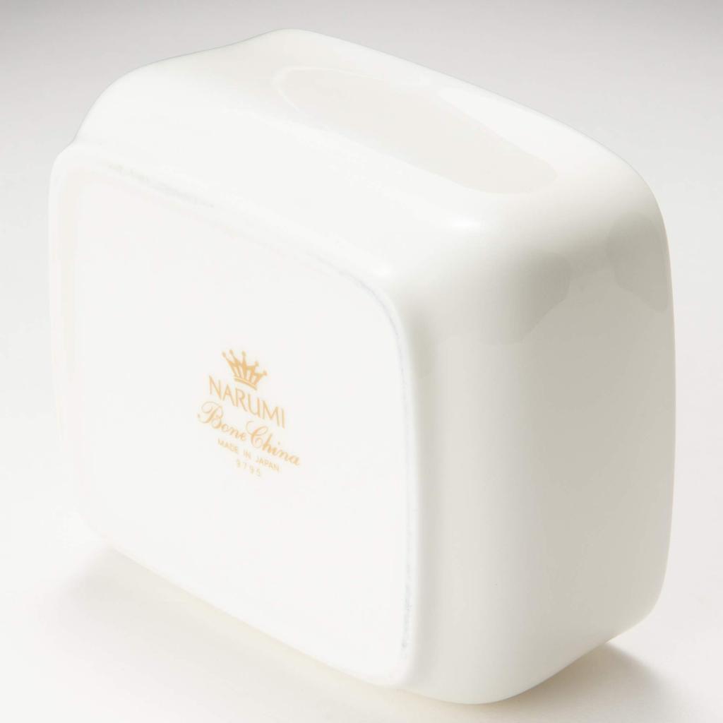 NARUMI Plus Serum Square Sugar Holder, 8cm, Bone China, 9795-795