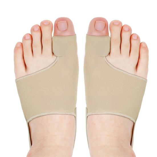 1 Pair Bunion Corrector, Adjustable Size Toe Alignment Brace with Anti-Slip Straps, Day Night Toe Straightener for Bunion Pain Relief L