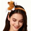 Year of Horse Doll Hairband For Adult Kids Elastic Comfortable Hairhoop Styling Accessory for Festival Celebration