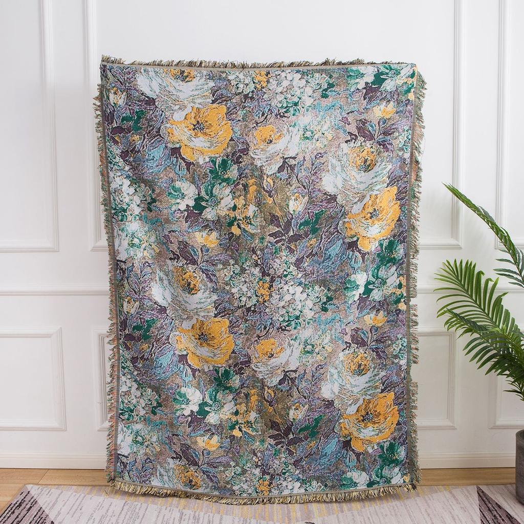 Frisk Pustende Preget Sofapute Sofahåndkle Fritidspledd Tapetkunstpledd Abstrakt Sofatrekk