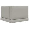 Outdoor Sofa Cushions 3 Pcs Grey Polyester
