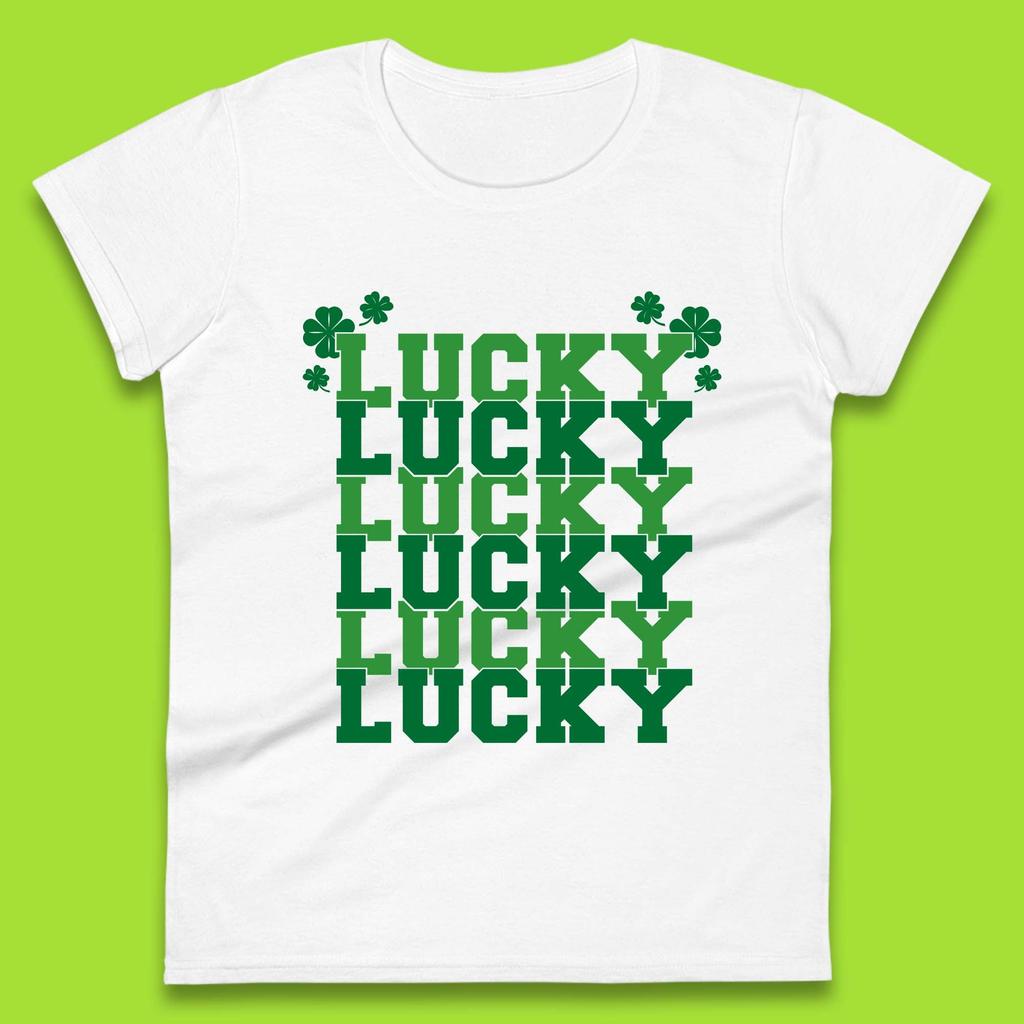 Lucky St Patrick's Day Womens T-Shirt Mens Tops Tees Unisex