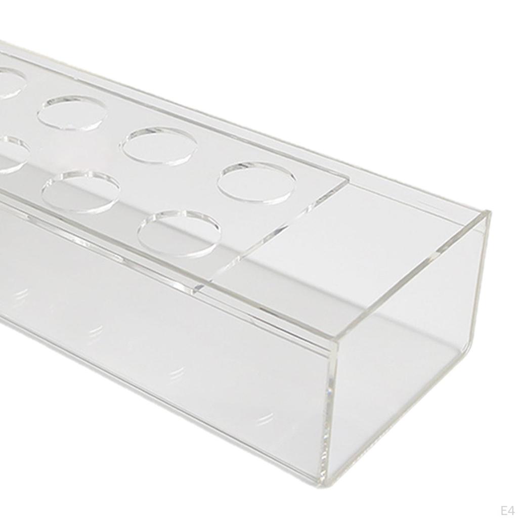 Akrylová obdélníková váza na květiny Nádoba Dekorativní květináč Květináč Dlouhý Umělecký pro