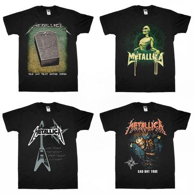 Metallica היום שלעולם לא יגיע לוגו גולגולת גיטרה עצוב אבל נכון חולצת טי יוניסקס