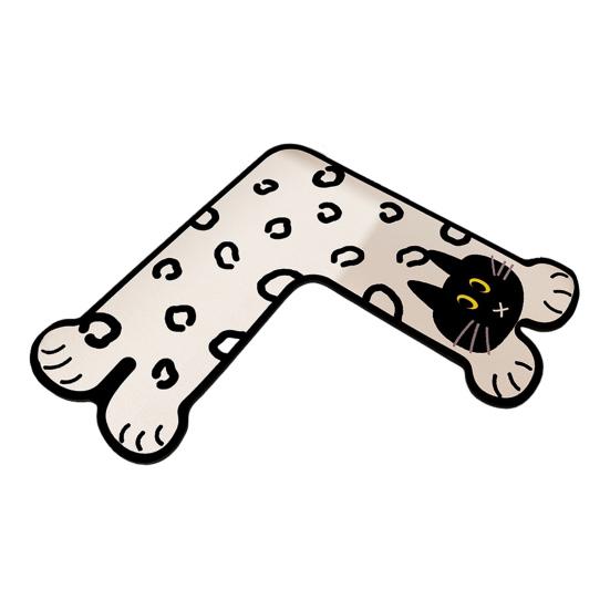 Diatom Mud Floor Mat Cartoon Animal Shape L-Shaped Design Water Absorbent