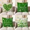 Home Decor Heart-Shaped Clovers Cushion Cover Decor Pattern Cushion Cover Suitable for Sofa Bedroom Car Pillow Cover