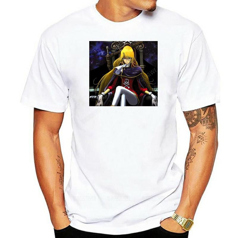 

Men Round neck tshirts Camiseta de capitán Harlock Emeraldas para hombre camiseta negra de verano unisex Oversized teeshirt S