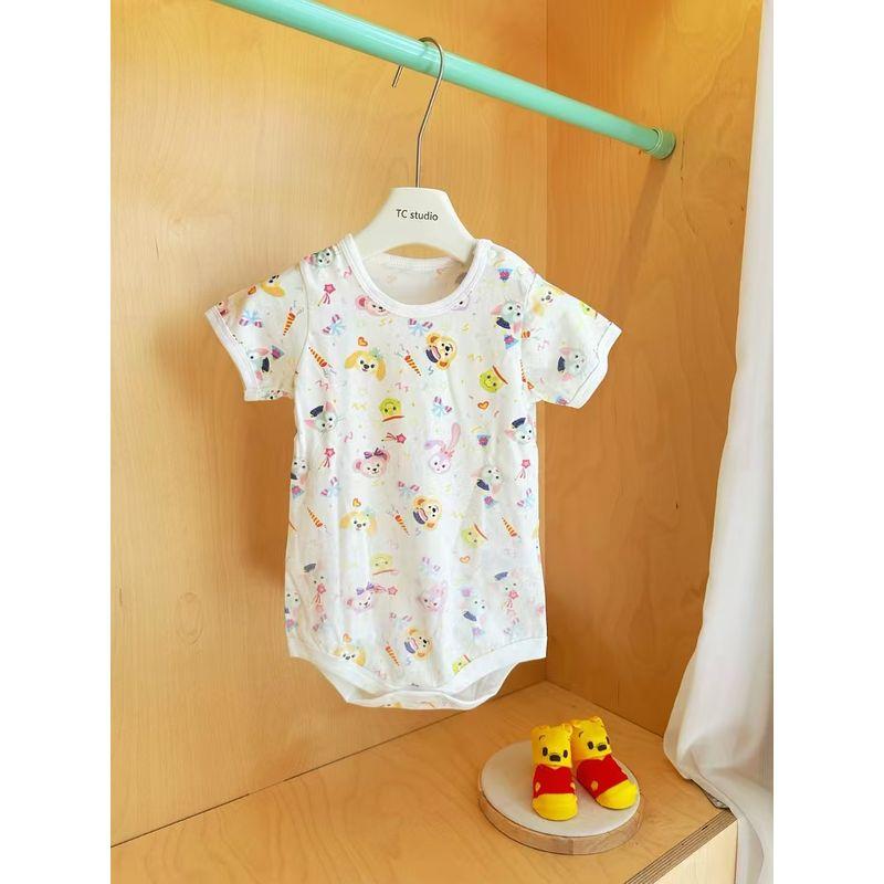 

In-Stock Japanese Summer New Cute Cartoon Duffy and Shelliemay Short-Sleeve Baby Romper Daffy Sydney Bag Butt 95