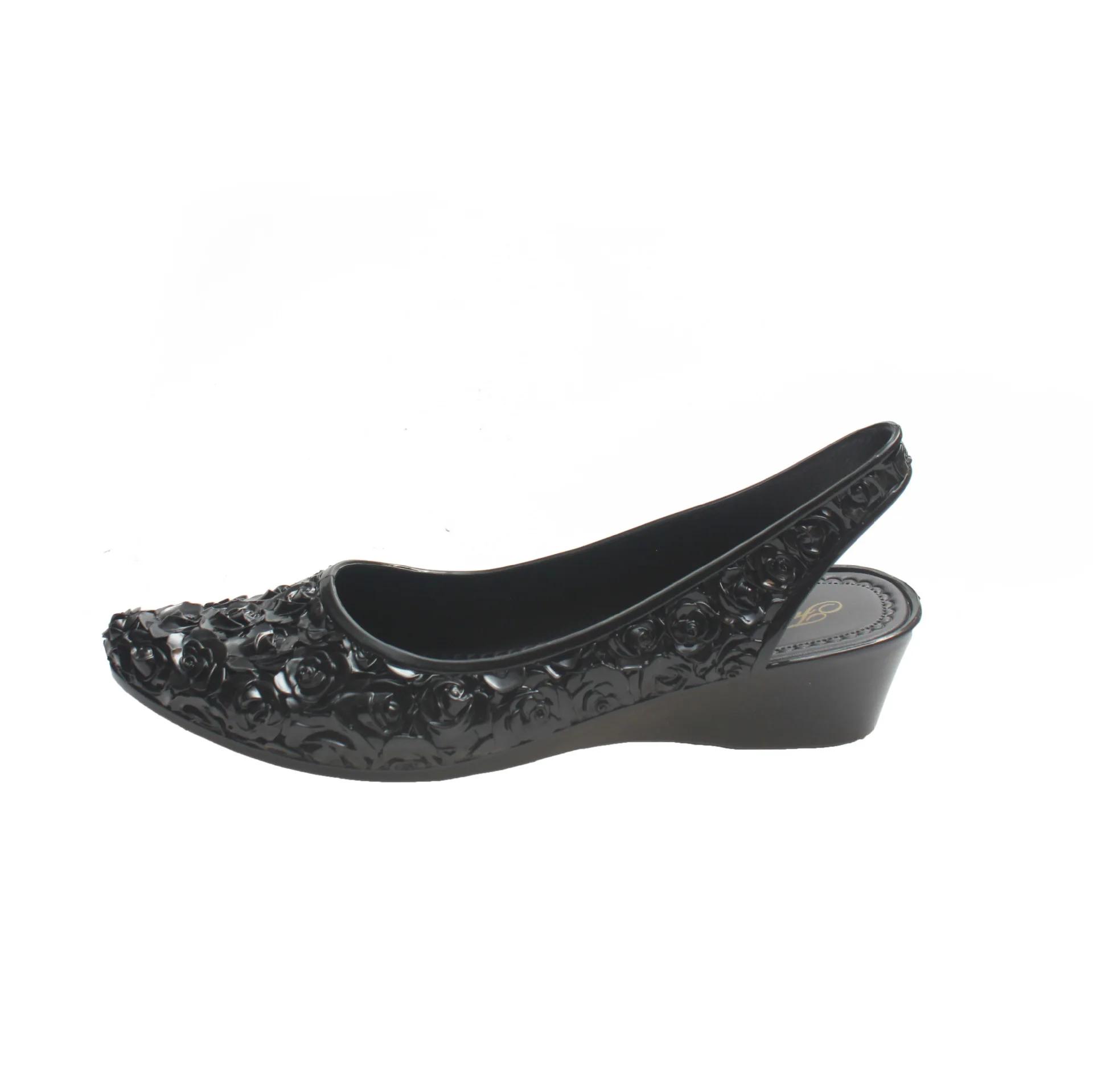 

Fashion Women Sandals Soft Bottom Wedge Heels Single Shoes New Spring Summer Fashion Flower Sandalias Mujer Ladies Pointed Toe Sandals 40 чёрный