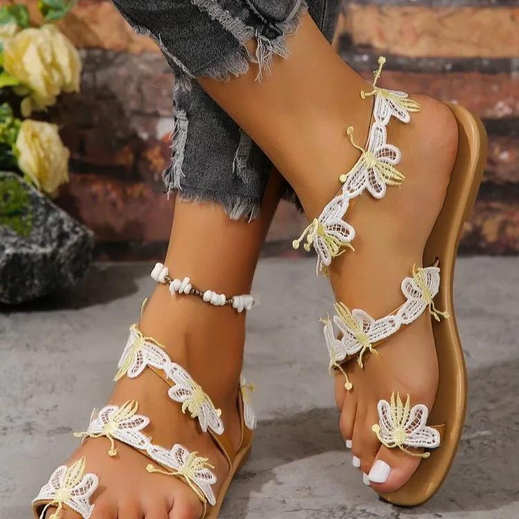Fashion 2024 Summer New Fashion Sandals Set Toe European and American Style Women Sandals Light Holiday Outdoor Beach Plus Size Shoes