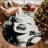 Marilyn Monroe Patroon Rond Tapijt, Binnen/Buiten Mat, voor Picknick, Speelkamer, Slaapkamer, Kantoor, Woonkamer, Huisdecoratie Tapijt, Verjaardagscadeau
