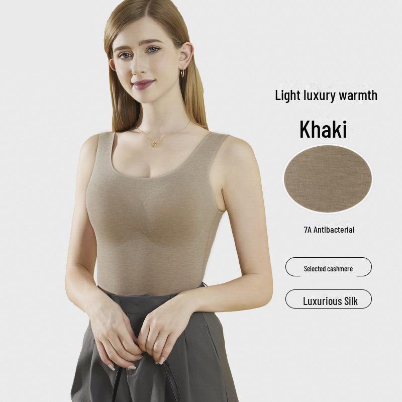 Women's Antibacterial German Velvet Heated Vest with Chest Pad - No Bra Required