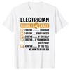 Lustige Elektriker Geschenke Elektriker Stundenlohn T-Shirt Tee Oberteile Rundhals Kurzarm T-Shirt Kleidung Lässig Basic T-Shirts