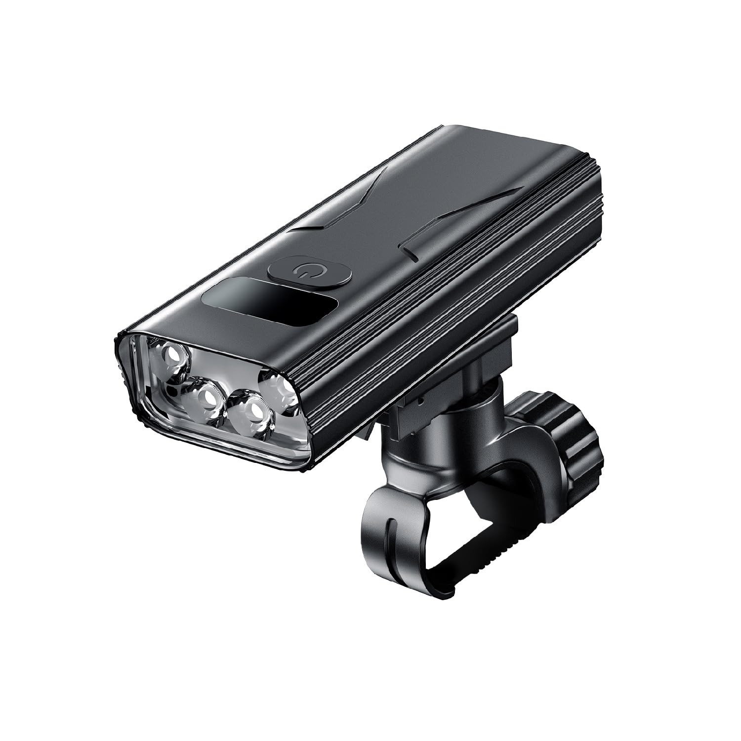 

Powerful Rechargeable Bicycle Headlight with Flashlight High High 5 Easy Mobile Battery Level and Taillight for Cross Road Night Power Outage and