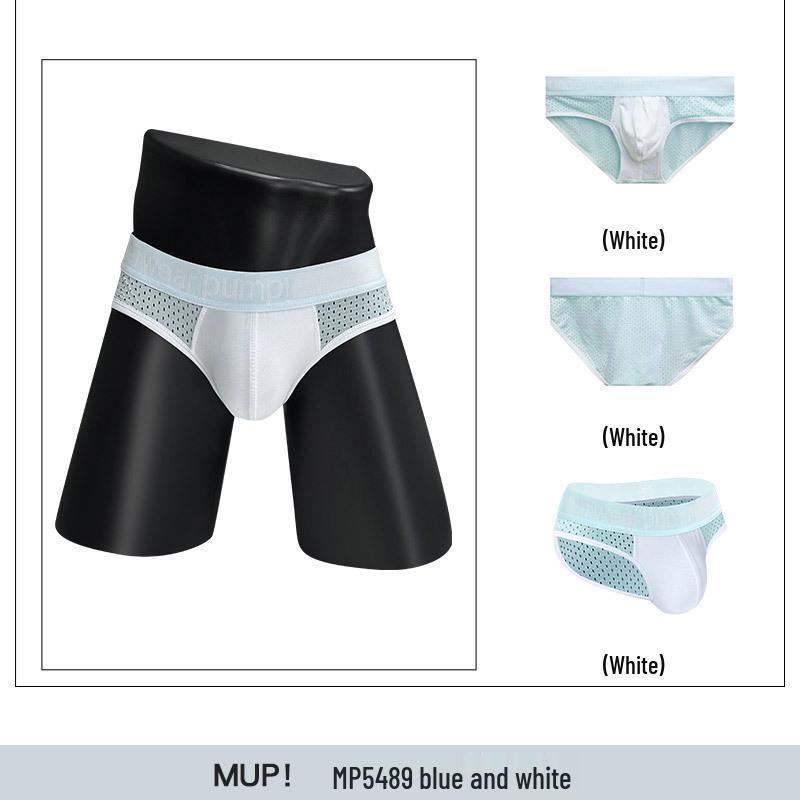 Trendy Low Rise Color Block Slim Fit Hip-Lifting Men's Sport Briefs