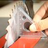2in/6cm Aluminum Triangle Ruler Imperial and Metric Scales Angle Measuring Tool  Woodworking