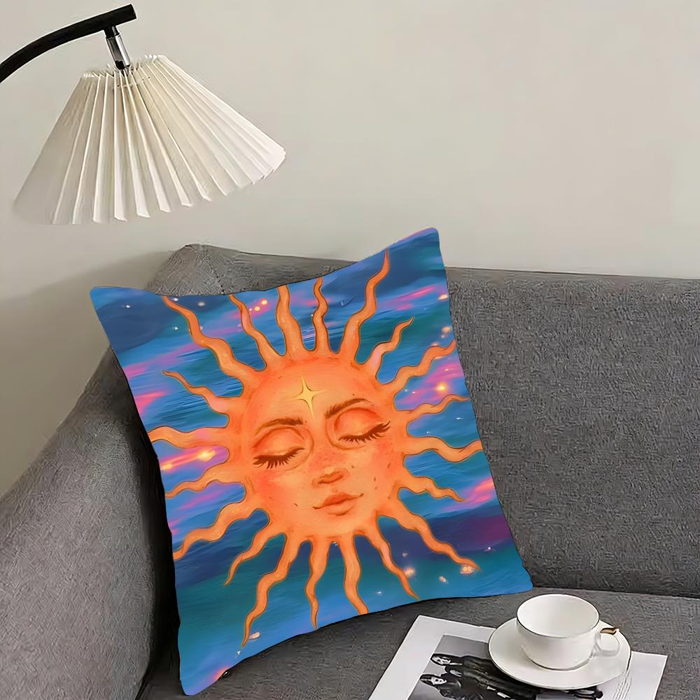 Sun Fashion Cushion Cover Pillowcase Ultra Soft Skin Friendly Fabric Cloud Like Comfort & Concealed Zipper