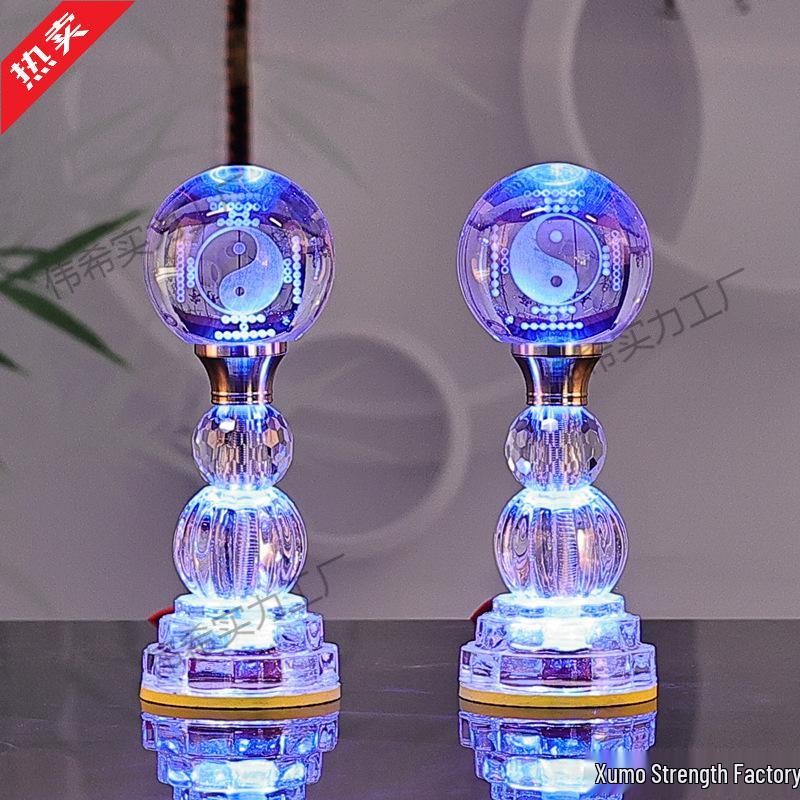 Seven-Color Eternal Buddhist Lotus Offering Lamp