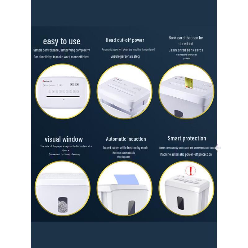 Qixin Level 4 Micro-cut Paper Shredder CN plug (adapter included)