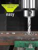 M2 High-Speed Steel Twist Drill Bit for Metal, Stainless Steel, and Iron — Compatible with Hand and Bench Drills