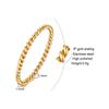 3mm Braided Twist Ring for Women Stainless Steel Gold Color Twist Rope Rings Infinity Stacking Band Wedding Jewelry