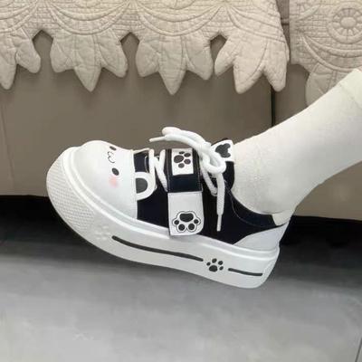 Round Home Department Cute Soft Moe Potter College Single Shoes Women's Spring Original Lolita Student Canvas Shoes