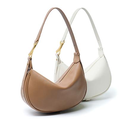 Live Leder Nische Luxus unter dem Arm Tasche Halbmondtasche Umhängetasche Weiches Rindsleder Damen Tasche