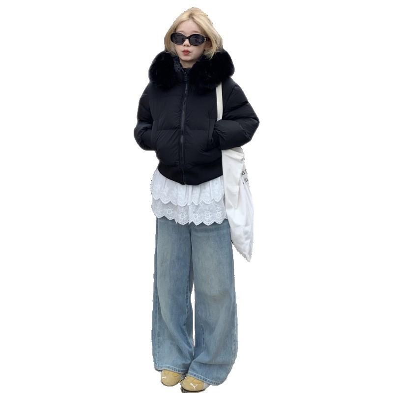 

Зимняя хлопковая одежда Женская Новая Короткая Утолщенная Теплая Хлопковая Куртка Женские Куртки L темно-синий