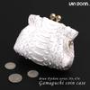 VIA DOAN Coin Purse Snakeskin Python Coin Case Made In Japan [VIA DOAN] Women's [No.456] (Ivory)