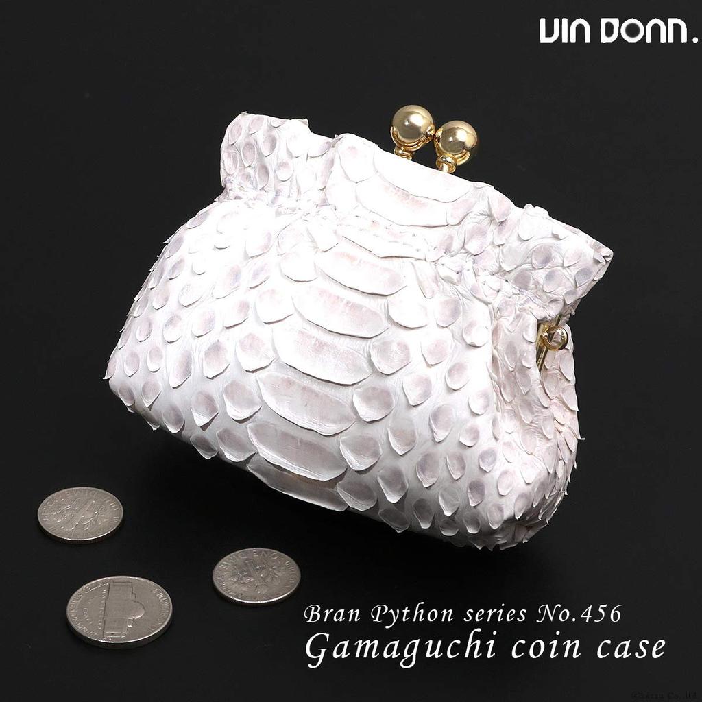 VIA DOAN Coin Purse Snakeskin Python Coin Case Made In Japan [VIA DOAN] Women's [No.456] (Ivory)