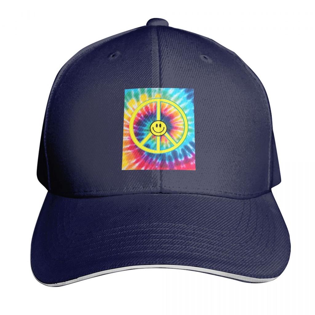Hippy Trippy Peace Tribe Baseball Cap Christmas Hat Sunhat Foam Party Hat Streetwear Unisex Golf Wear Womens