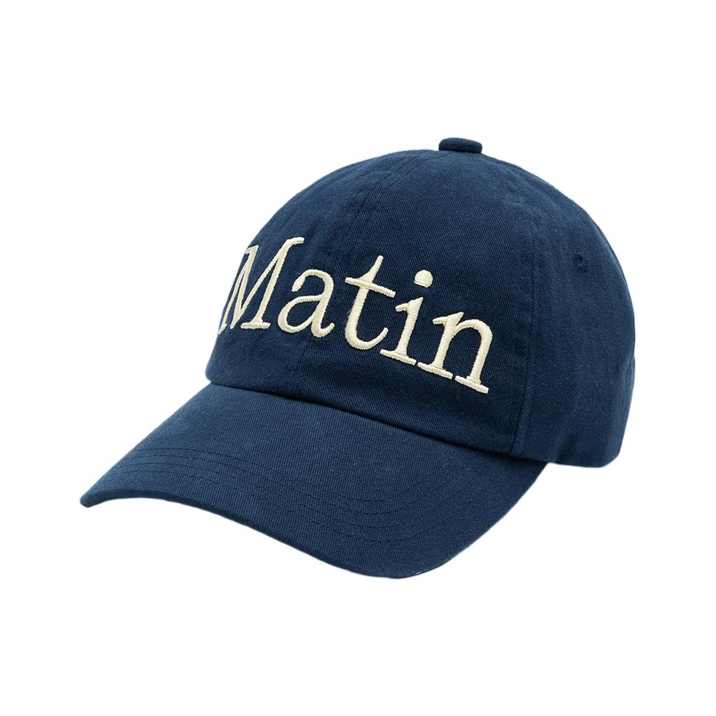 Matin Kim Matin Logo Stitch Ball Cap In Navy