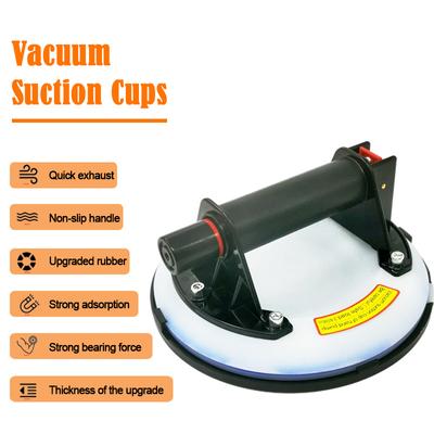 8 Inch Vacuum Suction Cup 8inch 220kg Bearing Capacity Heavy Duty Vacuum Lifter for Granite Tile Glass Manual Lifting Chuck
