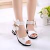 Girls Summer Velcro Comfortable Soft Bottom Sandals Middle and Big Kids Cute Beautiful Shoes