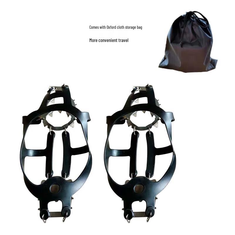 Yishunda 18-Tooth Stainless Steel Anti-Slip Ice Cleats