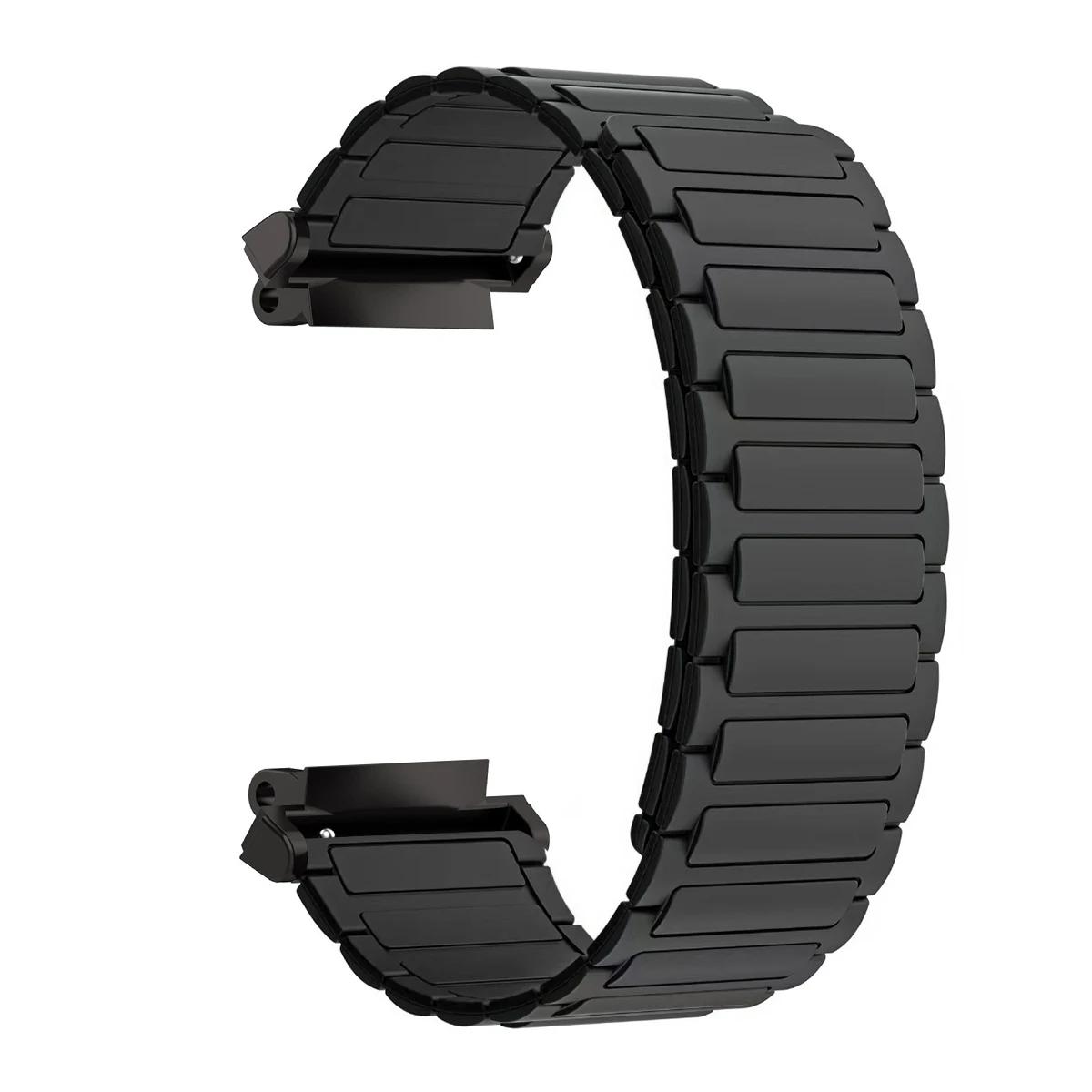 

Новый силиконовый магнитный ремешок для Huami Amazfit T-rex/T Rex Pro, браслет для часов для Amazfit Trex 2/3, сменный ремешок на запястье Amazfit T-Rex3 чёрный