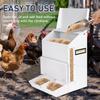 Automatic Galvanized Poultry Feeder Outdoor Hanging Chicken Feeder with Lid Food Dispenser Weatherproof Chicken Feeders No Waste